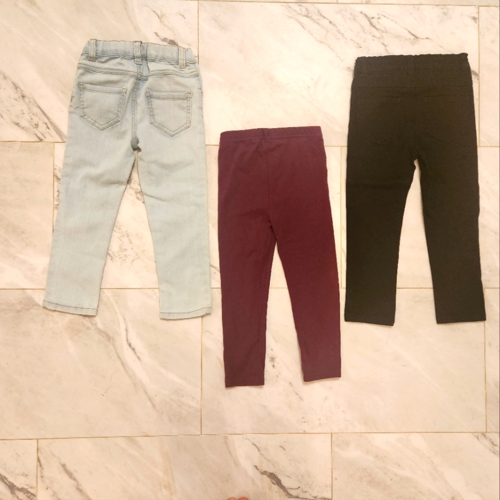 Girls 4T Pants set of 3